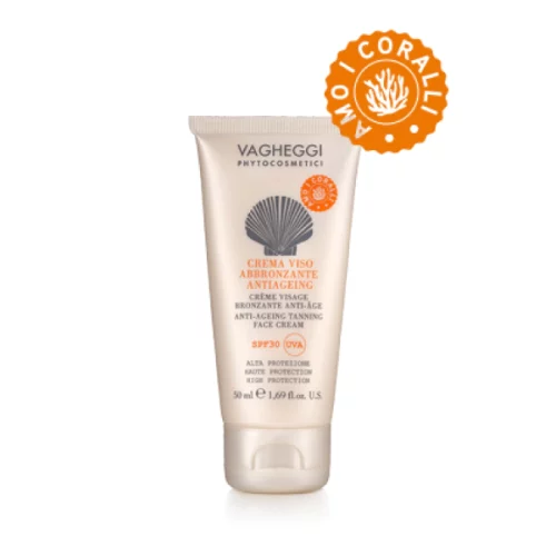 Solkräm - Ansiktskräm med solskydd - Anti-aging Face Tanning Cream SPF30